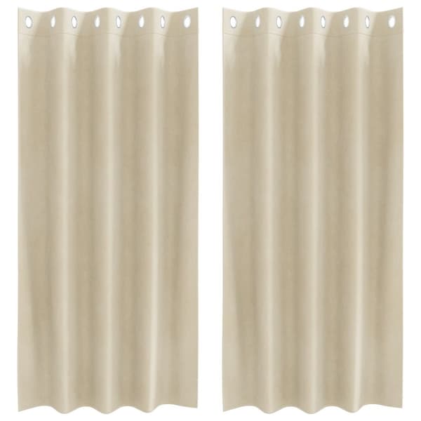 vidaXL Gardiner Creme Polyester 140 x 175 cm Gardiner Rektangulær