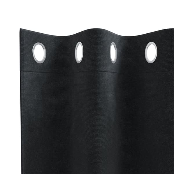vidaXL Gardiner Sort Polyester 140 x 225 cm Dekorative indlæg