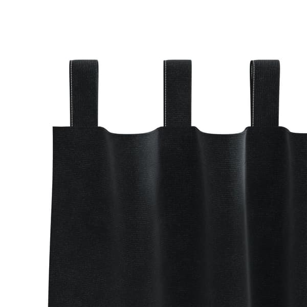 vidaXL Gardiner Sort Polyester 140x225 cm Dekorative indlæg