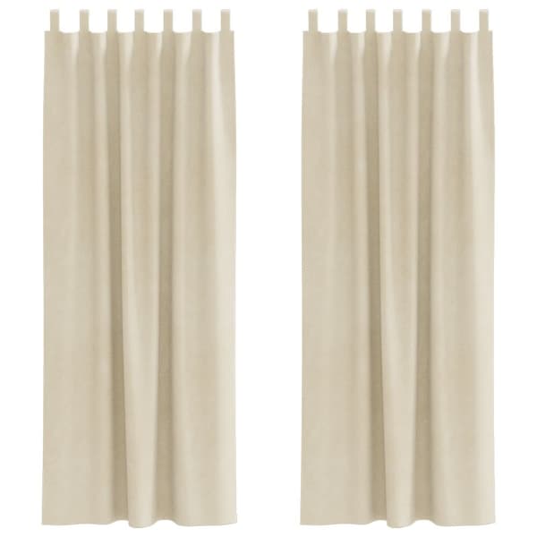 vidaXL Gardiner Creme Polyester 140 x 225 cm Dekorative indlæg