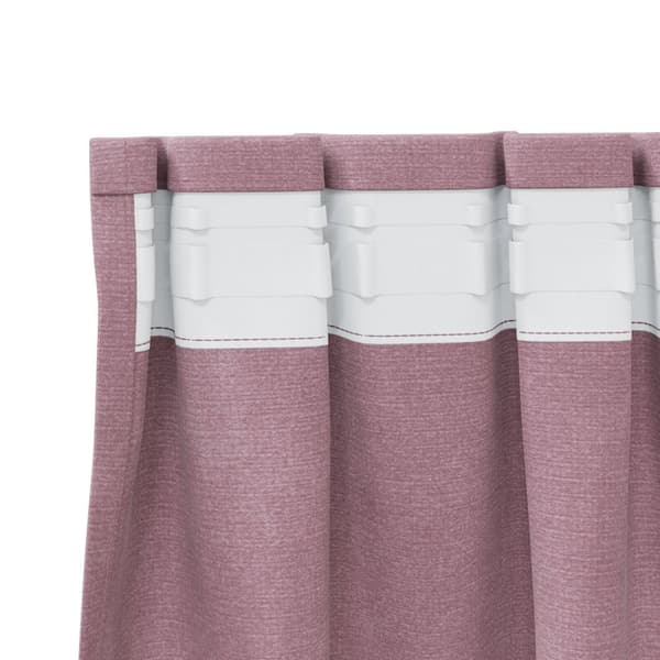 vidaXL Gardiner Mørkerød Polyester 140 x 260 cm Dekorative indlæg