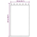 Miniatyrbillede 8 af 8: vidaXL Gardiner Mørkerosa Polyester 140 x 245 cm Dekorative indlæg