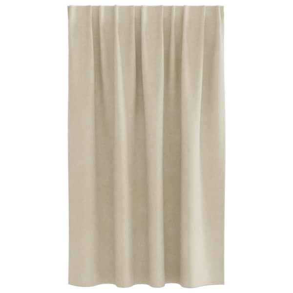 vidaXL Gardiner Grädde Polyester 140 x 140 cm Draperier Rektangulär