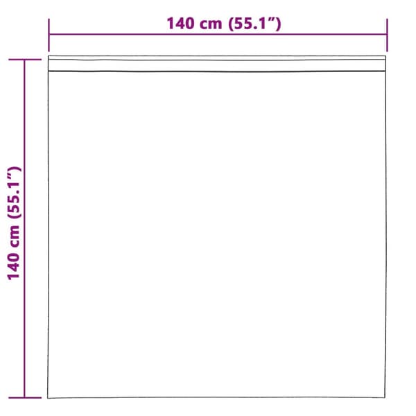 vidaXL Gardiner Grädde Polyester 140 x 140 cm Draperier Rektangulär