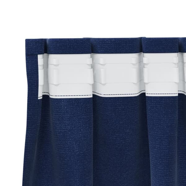 vidaXL Gardiner Mörkblå Polyester 140 x 175 cm Rumsmörkningsgardiner