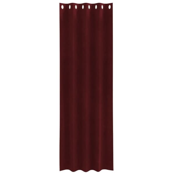 vidaXL Gardiner Vinröd Polyester 140 x 225 cm Dekorativa Inredningar