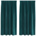 Miniatyrbild 3 av 8: vidaXL Gardiner Mörkgrön Polyester 140 x 175 cm Dekorativa Draperier