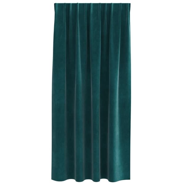vidaXL Gardiner Mörkgrön Polyester 140 x 175 cm Dekorativa Draperier