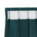Miniatyrbild 5 av 8: vidaXL Gardiner Mörkgrön Polyester 140 x 175 cm Dekorativa Draperier