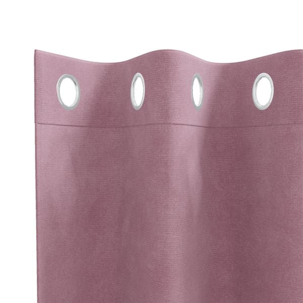 vidaXL Gardiner Mörkrosa Polyester 140 x 260 cm Dekorativa Insatser