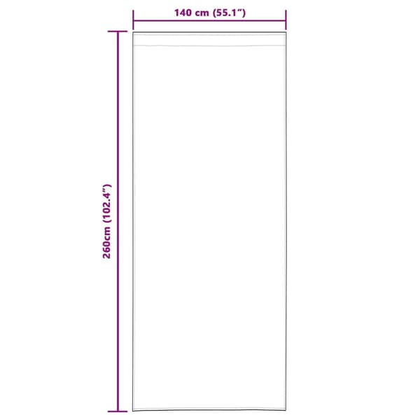 vidaXL Gardiner Vinröd Polyester 140 x 260 cm Gardiner Rektangulär