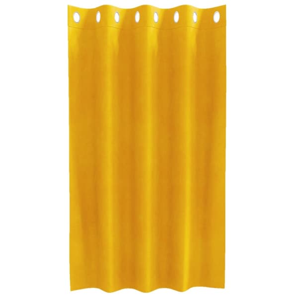 vidaXL Gardiner Senapsgul Polyester 140 x 140 cm Senapsgula gardiner