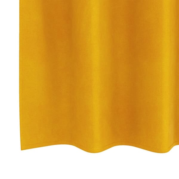 vidaXL Gardiner Senapsgul Polyester 140 x 140 cm Senapsgula gardiner