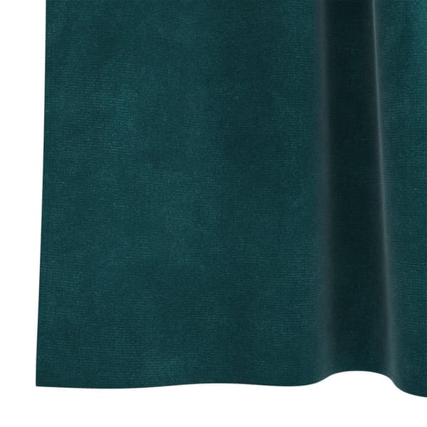 vidaXL Gardiner Mörkgrön Polyester 140 x 175 cm Dekorativa inslag