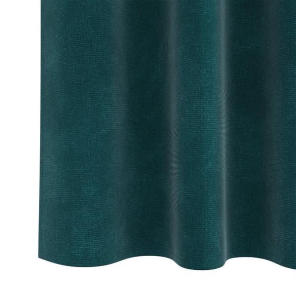 vidaXL Gardiner Mörkgrön Polyester 140 x 245 cm Dekorativa detaljer