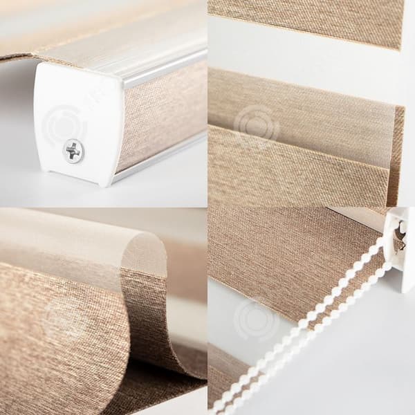 INN Mörkläggningsgardiner Storlek 1x1,5 meter 80% Blackout Tan Zebra Gardiner Modernt Minimalistiskt Solskydd Värmeisoleringsgardiner