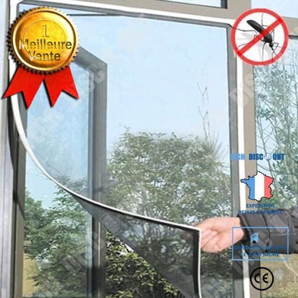 TD® Myggnät för Fönster Myggnät Myggnät med Magic Tape Anti-myggskydd 1,5x1,3m