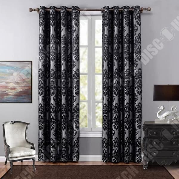TD® Ursnygg modern stil Jacquard mörkläggningsgardin med gummiband 140x220 cm Trendigt mått för hemmet
