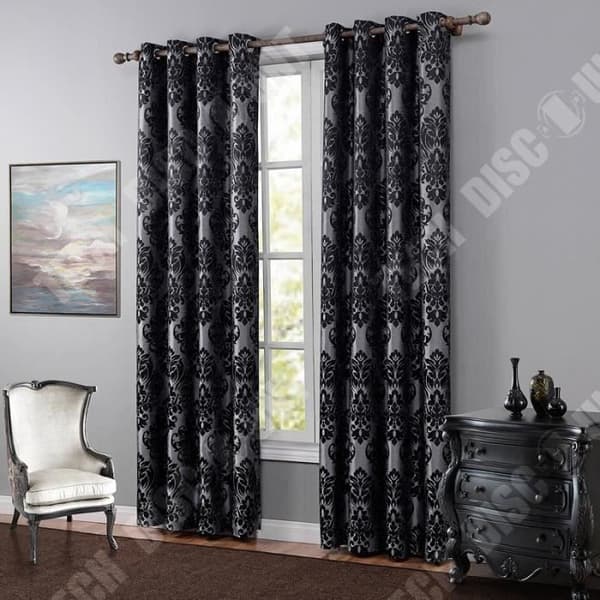 TD® Ursnygg modern stil Jacquard mörkläggningsgardin med gummiband 140x220 cm Trendigt mått för hemmet