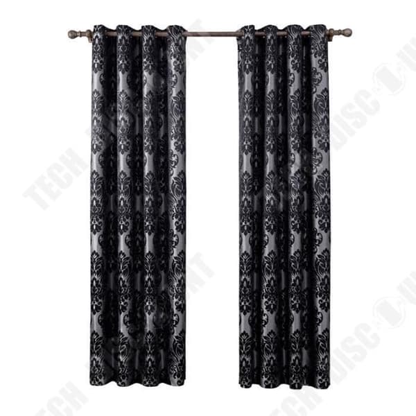 TD® Ursnygg modern stil Jacquard mörkläggningsgardin med gummiband 140x220 cm Trendigt mått för hemmet
