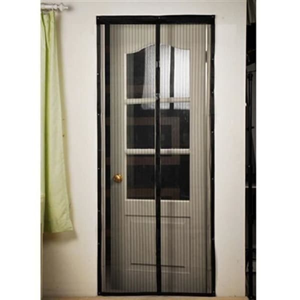 Myggnät - Polyester - 120 x 210 cm - Svart - Magnetisk fixering - Dörr