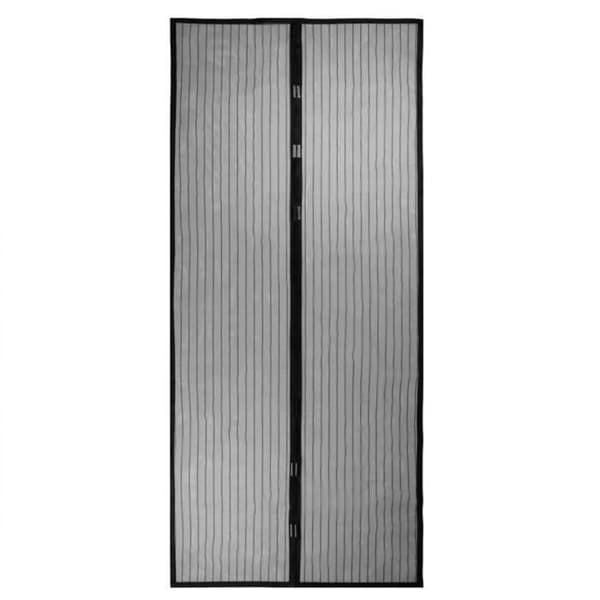 Myggnät - Polyester - 120 x 210 cm - Svart - Magnetisk fixering - Dörr
