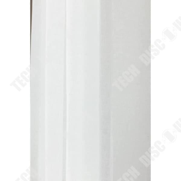 TD® Skir Gardin 140 x 240 cm med öljetter Naturlig effekt Vit linne x cm