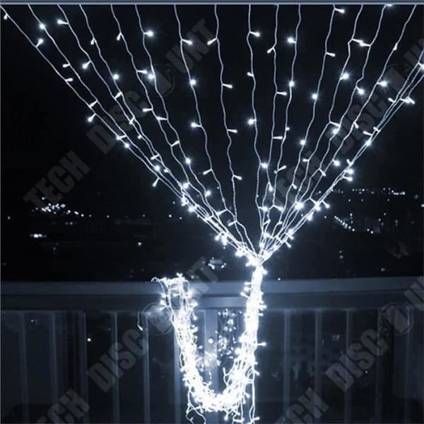 TD® LED Ljusridå 300*300cm Sovrumsdekoration Mörkläggning