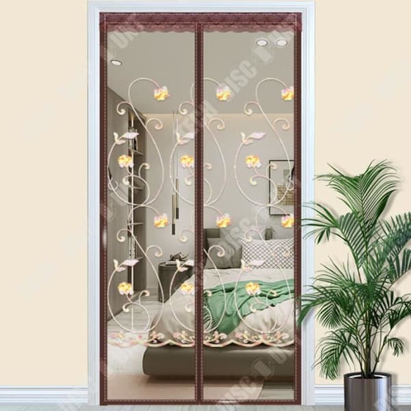 TD® mjuk gasväv dörrgardin 120*220cm tyst krypterad myggmedel