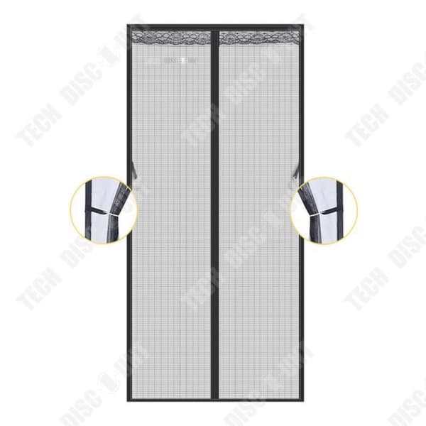 TD® 70*200cm dörrgardin dörrskärm fönster glasfiberdörrgardin myggavvisande magnetisk klistermärkesug