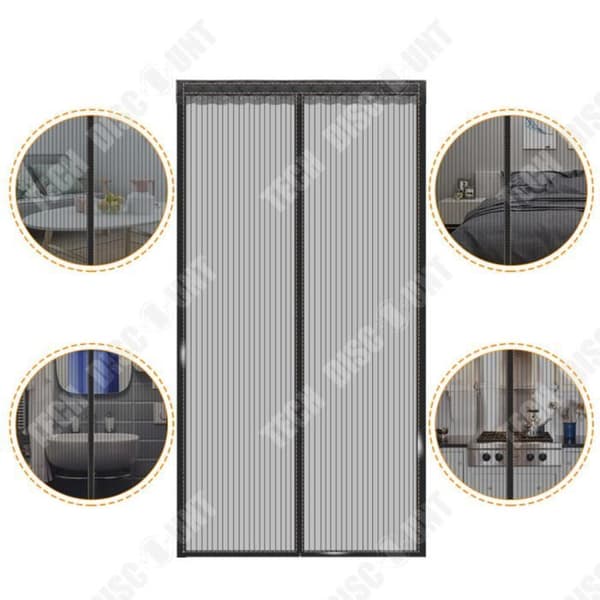TD® Anti-Mosquito Dörrgardin 100*200cm Tät skärm Mesh Starkt magnetiskt block Anti-mygggardin för sommar