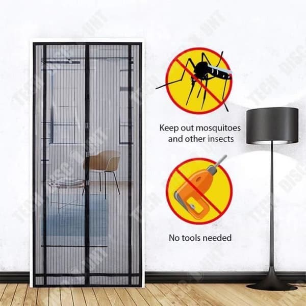 TD® Magnetisk mygga fluggardin Anti insekt fluga mygggardin för inomhus ytterdörr/uteplats/skjutdörr L130 x H220c