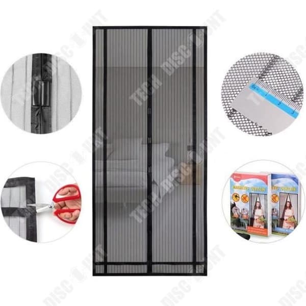 TD® Magnetisk mygga fluggardin Anti insekt fluga mygggardin för inomhus ytterdörr/uteplats/skjutdörr L130 x H220c