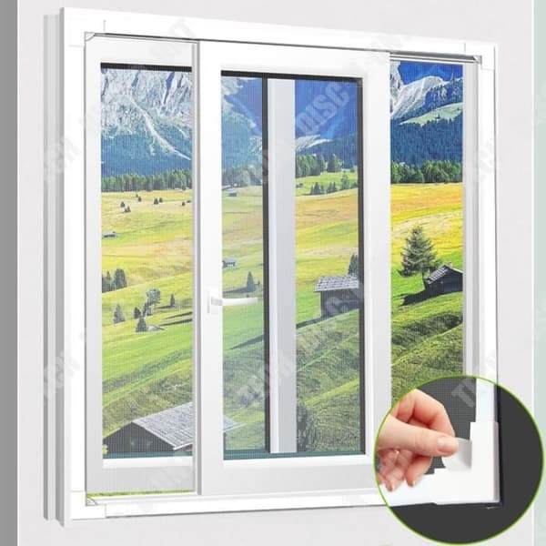 TD® Självhäftande myggnät 50*110cm Abrasionsbeständig Mygg- och dammskydd Magnetiskt myggnät anti-mygga