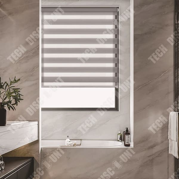 TD® Set med 2st Zebragardiner 55*170cm Badrumsgardiner Sträckta rullgardiner Badrumsmörkläggningsgardiner