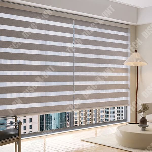 TD® Set med 2st Zebragardiner 55*170cm Badrumsgardiner Sträckta rullgardiner Badrumsmörkläggningsgardiner