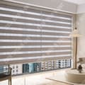 Miniatyrbild 4 av 4: TD® Set med 2st Zebragardiner 55*170cm Badrumsgardiner Sträckta rullgardiner Badrumsmörkläggningsgardiner