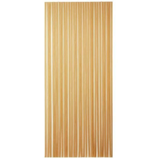 Tropical gardin Tahiti PVC - MOREL - 90x200 cm - brun, beige - 29 bander