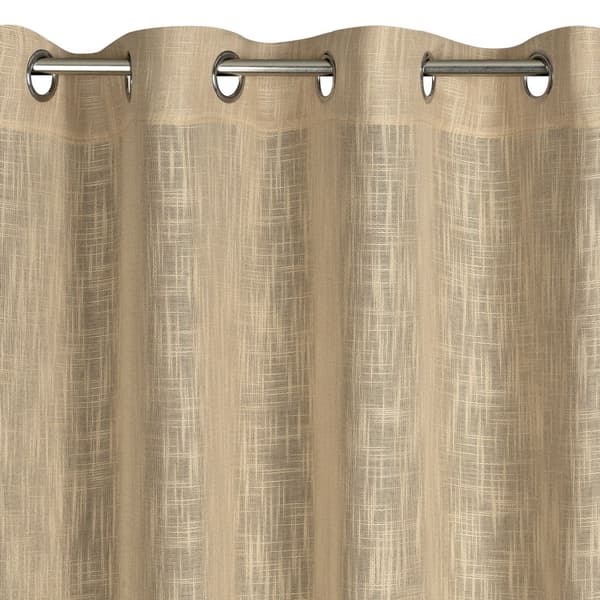 Færdiglavet gardin med øjer LIREN 140x250 Eurofirany beige