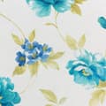 Miniatyrbillede 5 af 10: Færdiglavet gardin med øjer ALMA 140x250 Eurofirany hvid blå med blomster