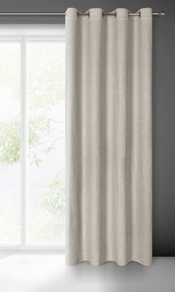 Färdiggjord gardin med öljetter MADISON 140x250 Eurofirany grå