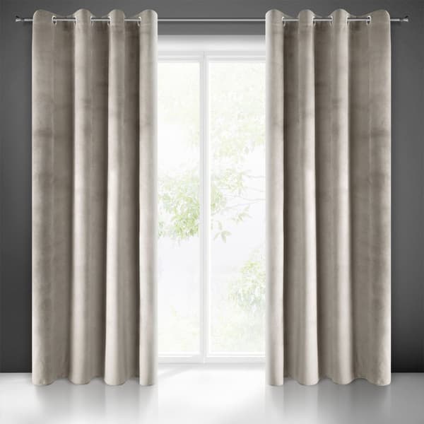 Færdiglavet gardin med øjer PIERRE 140x250 Eurofirany beige
