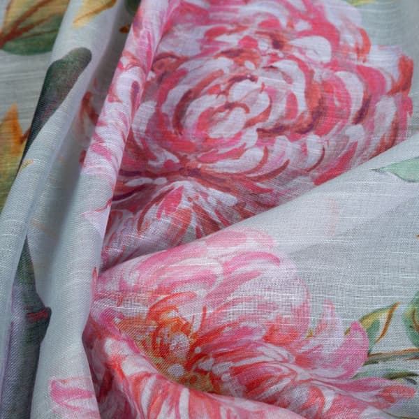 Færdiglavet gardin med øjer NYDIA 140x250 Eurofirany mint/pink