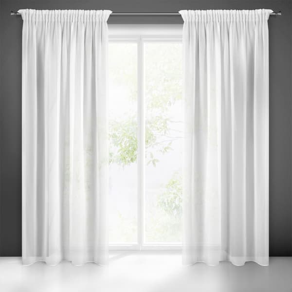 Färdig gardin på tejp DALIA 140x270 Eurofirany vit