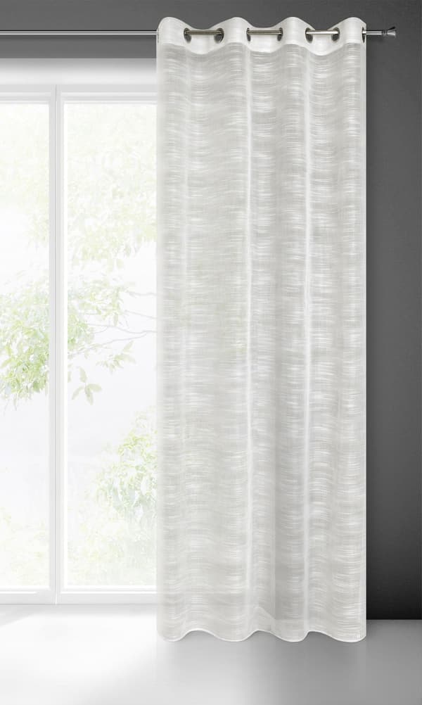 Færdiglavet gardin med øjer ASTERA 140x250 Eurofirany creme