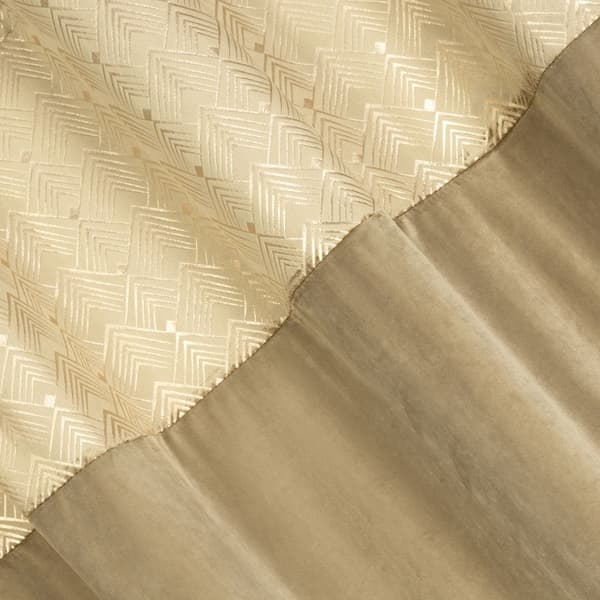 Färdiggjord gardin med öljetter ELEN 140x250 Eurofirany beige/champagne
