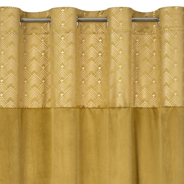Färdiggjord gardin med öljetter ELEN 140x250 Eurofirany honung/champagne