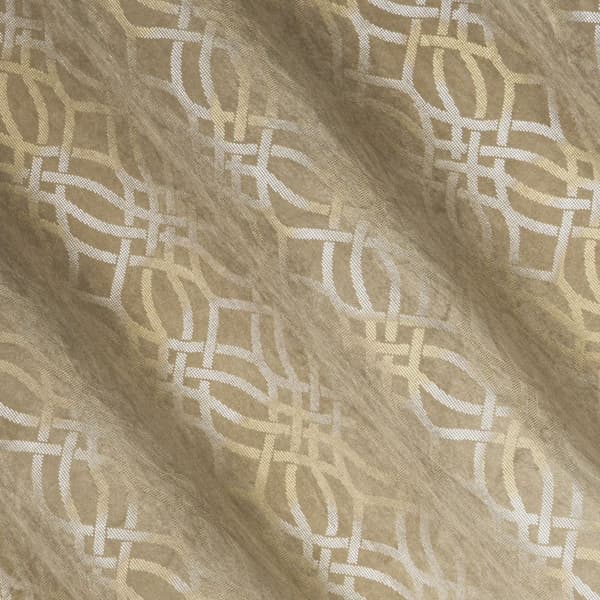 Færdiglavet gardin med øjer ARETA 140x250 Eurofirany beige/sølv