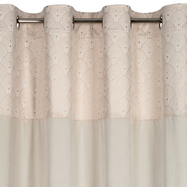 Færdigsyet gardin med øjer AGNES 140x250 Design91 creme/guld