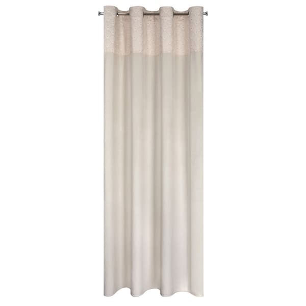 Færdigsyet gardin med øjer AGNES 140x250 Design91 creme/guld